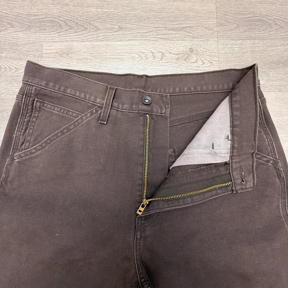 Levi's 568 Loose Carpenter Jeans Men's 31x30 (Fits 32x29) Brown Workwear - Picture 3 of 13